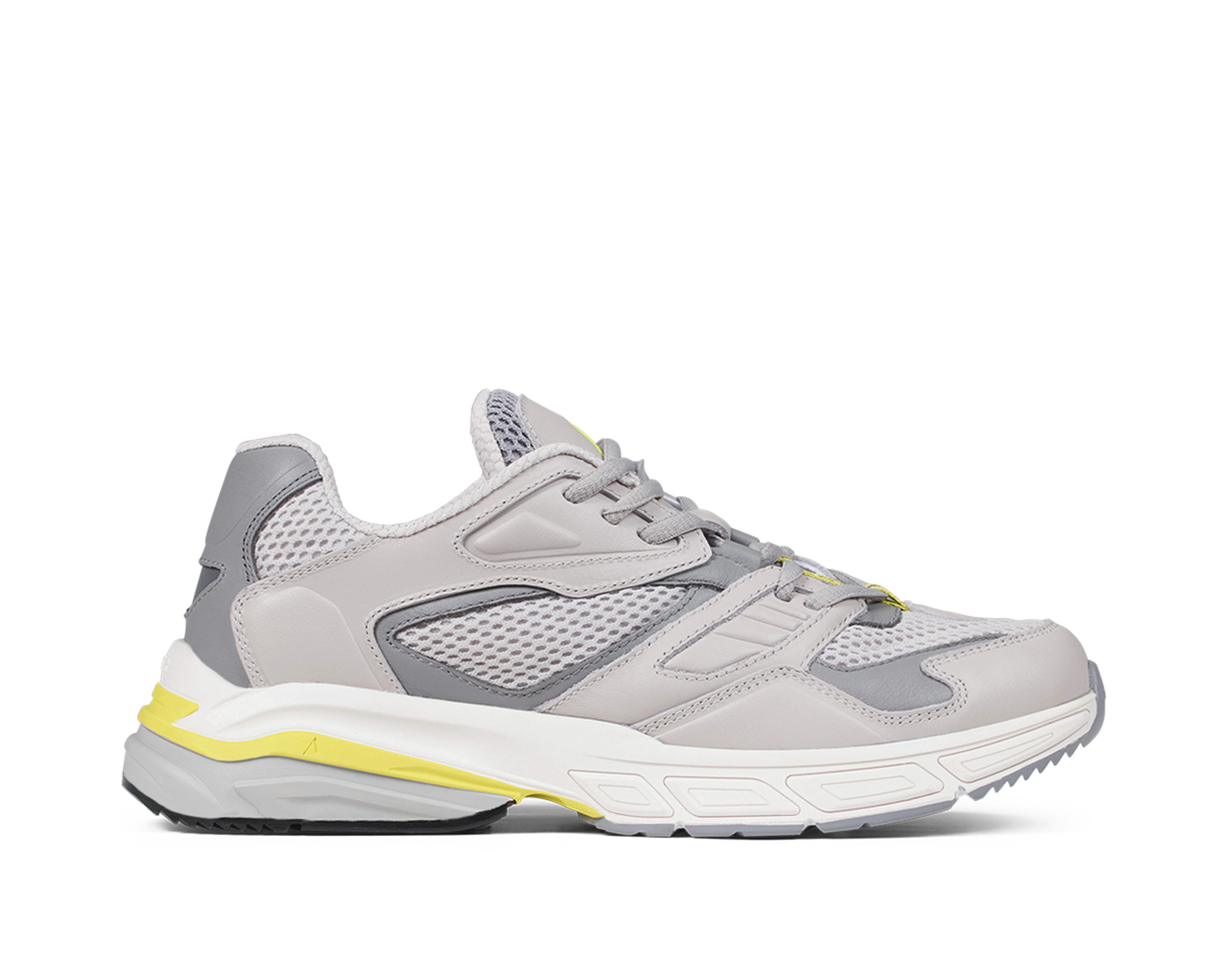 ARKK Collection Gravity Leather Space-R | Vapor Grey Acid Lime | Men Gravity